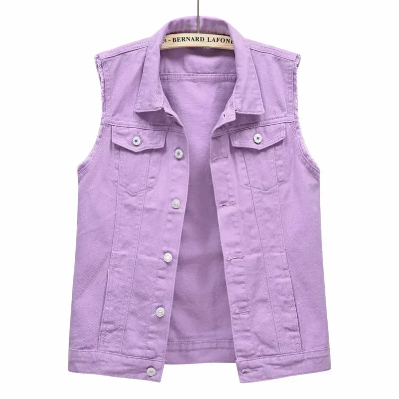Riva | Ærmeløs Denimvest Damer