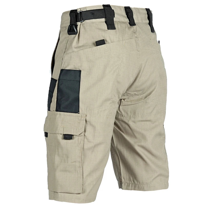 Bravik™ | Herre taktiske cargoshorts i ripstop | Kort outdoor arbejdsbuks med flere lommer og forstærkede bæltestropper