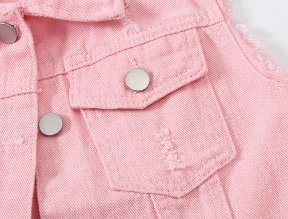 Riva | Ærmeløs Denimvest Damer