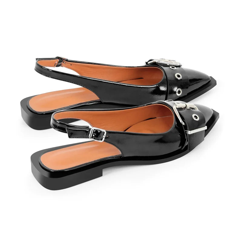 Layla | Lakerede Slingback Flats Damer