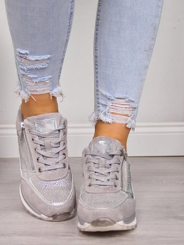 Soraya | Platform Sneakers Med Lynlås Damer