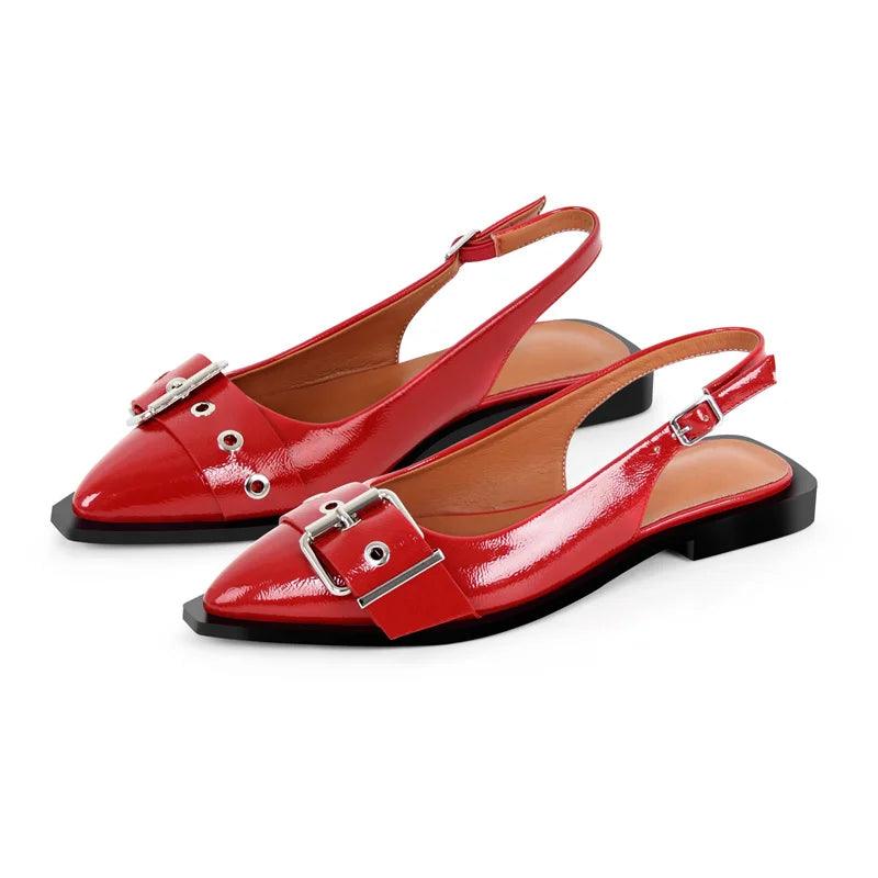 Layla | Lakerede Slingback Flats Damer