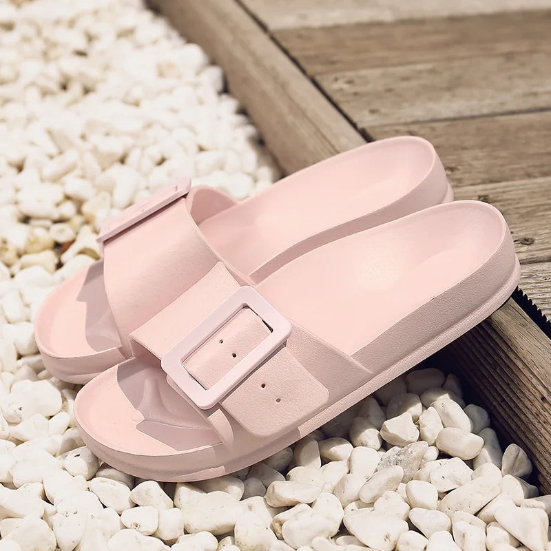 Velura™ | damer EVA-sandaler med bred rem og spænde | lette vandafvisende slip-ins med blød støddæmpning og skridsikker sål