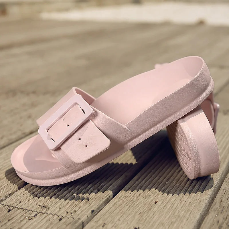 Velura™ | damer EVA-sandaler med bred rem og spænde | lette vandafvisende slip-ins med blød støddæmpning og skridsikker sål