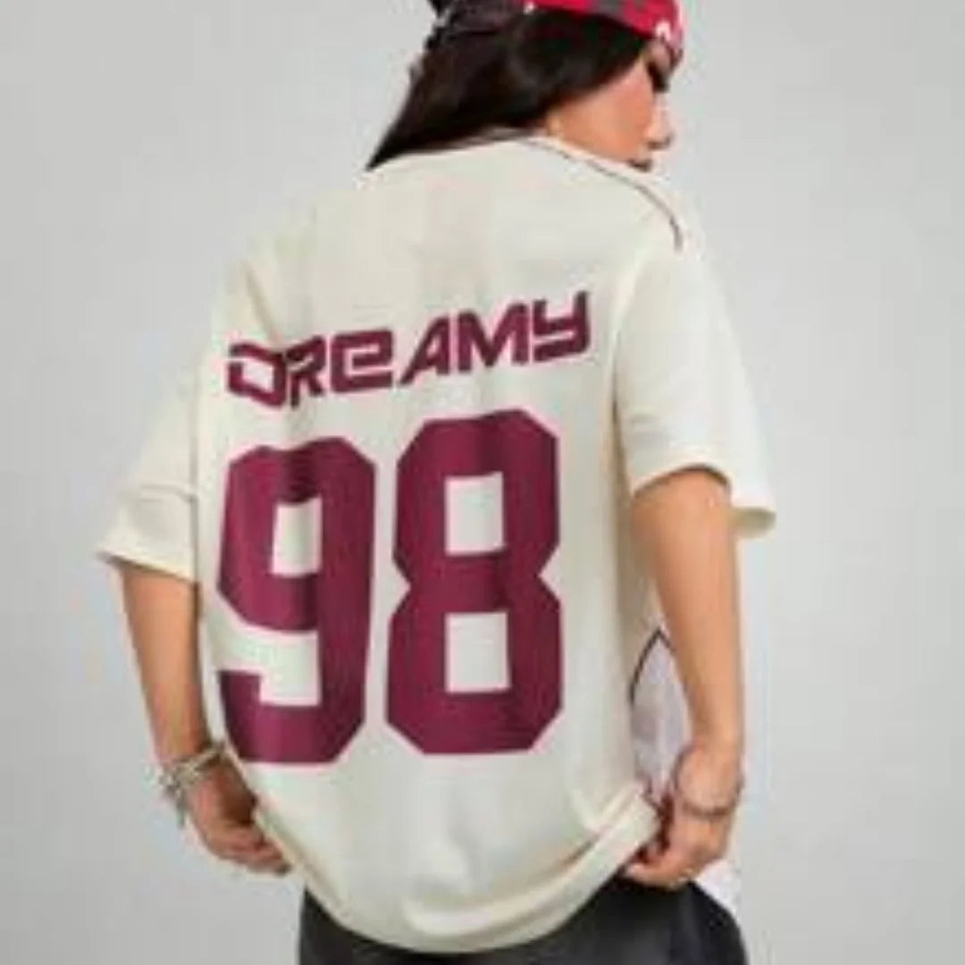 Vexa | Oversized Mesh Jersey Unisex med ‘98 DREAMY’-Print & Sporty Streetwear Look