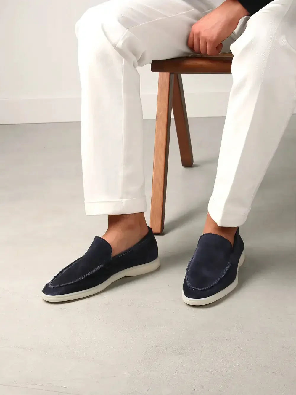 Nero™ | Herre Luksus Ruskinds Loafers med Let Sål | Slip-ons | Mokkasiner