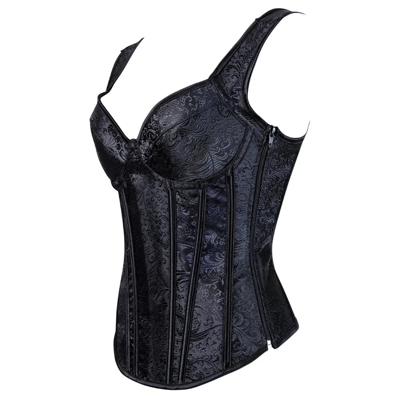 Bellatrix™ | Damer Korselettop med Støttende Bøjler | Justerbar, Formende og Elegant til Festival & Lingeri