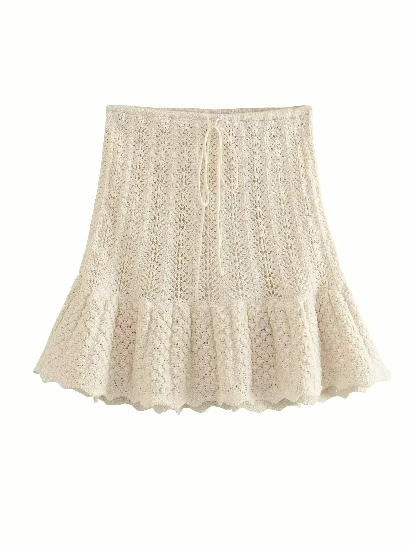 Ilona™ | Damer Hæklet Co-ord Sæt | Let Boho Stil med Hæklet Struktur