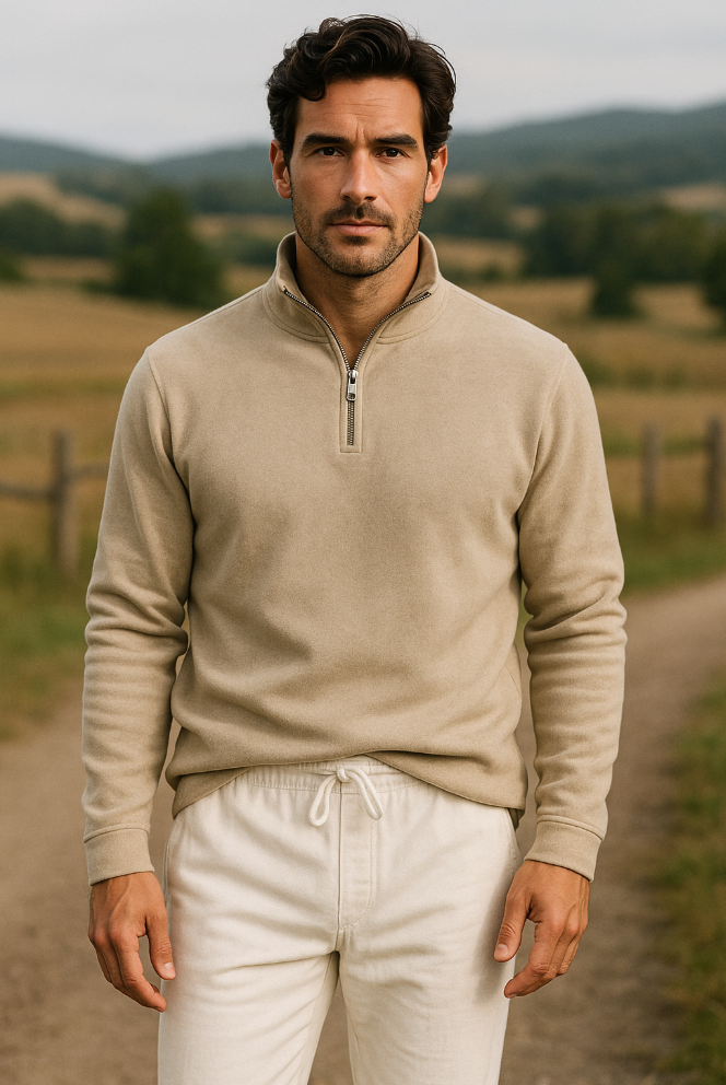 Bastien | Fleece Trøje Half Zip Herrer