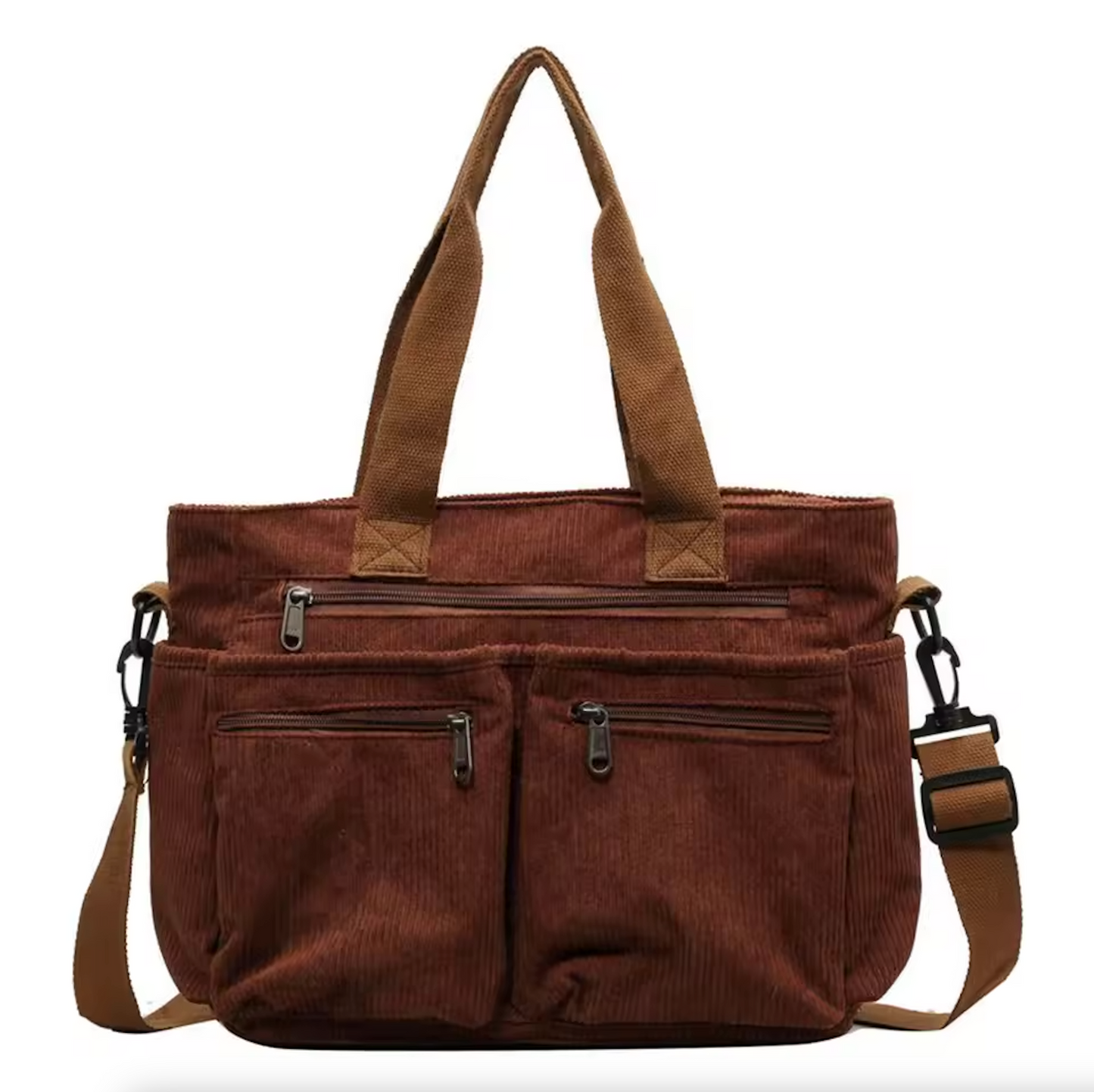 Mirella™ | Damer Fløjls Skuldertaske med Flere Rum | Blød Fløjl Crossbody med Justerbar Rem