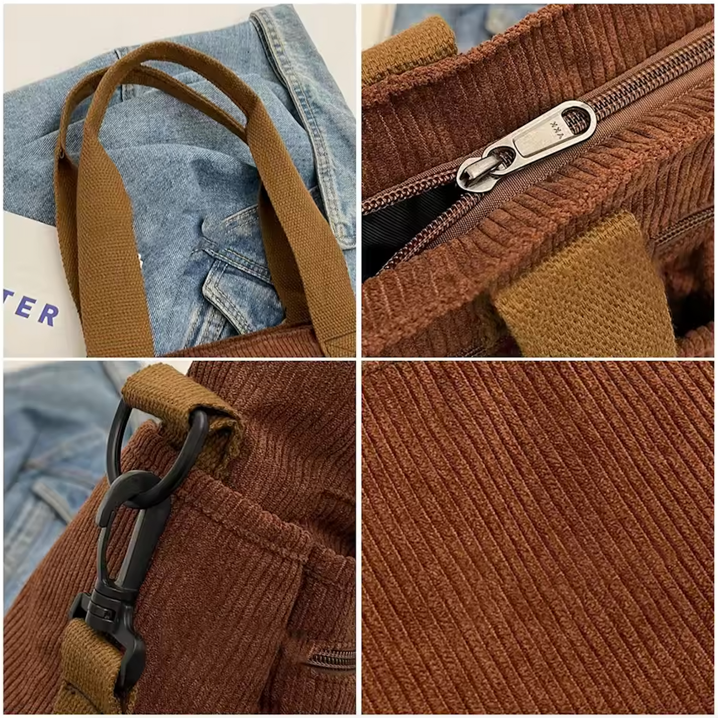 Mirella™ | Damer Fløjls Skuldertaske med Flere Rum | Blød Fløjl Crossbody med Justerbar Rem