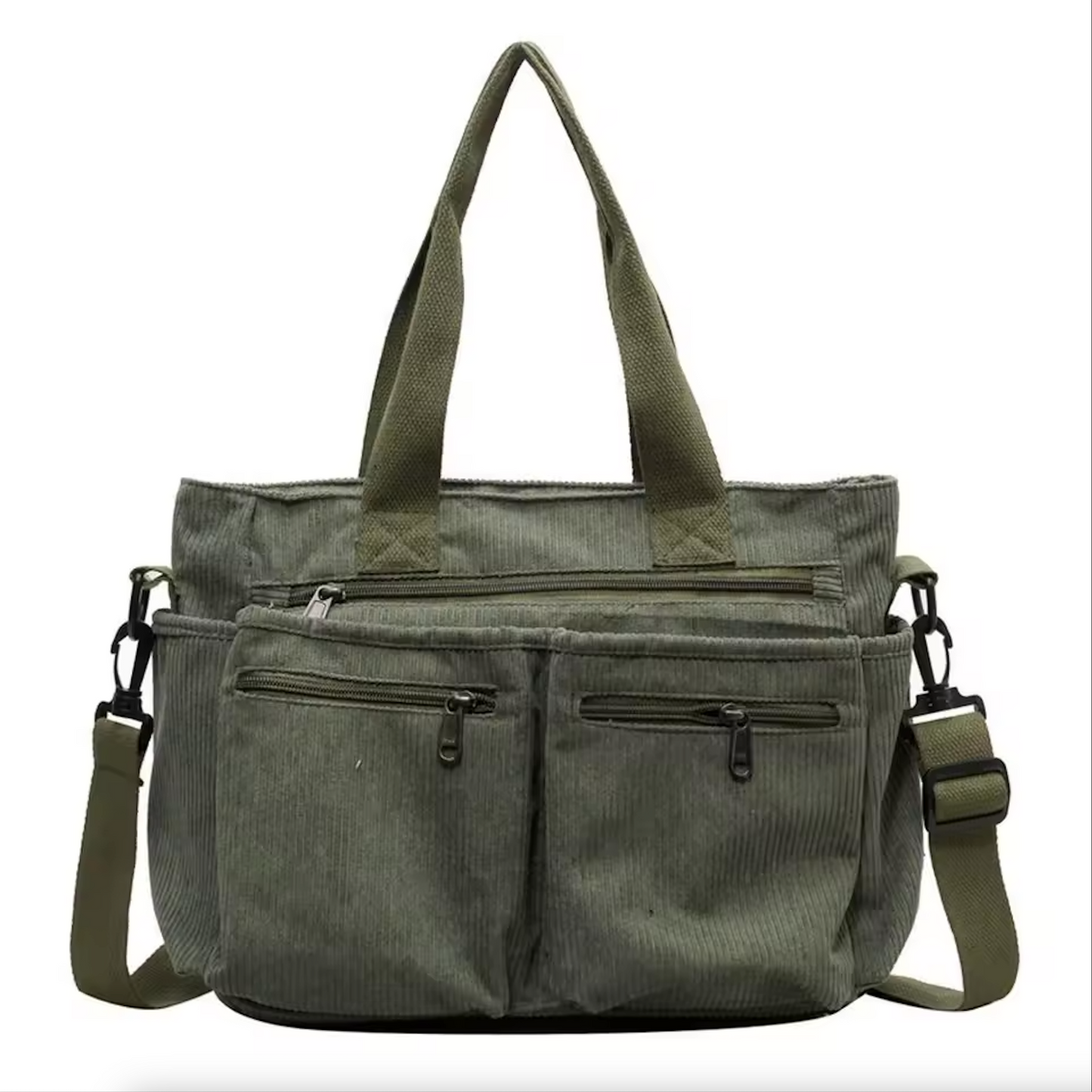 Mirella™ | Damer Fløjls Skuldertaske med Flere Rum | Blød Fløjl Crossbody med Justerbar Rem