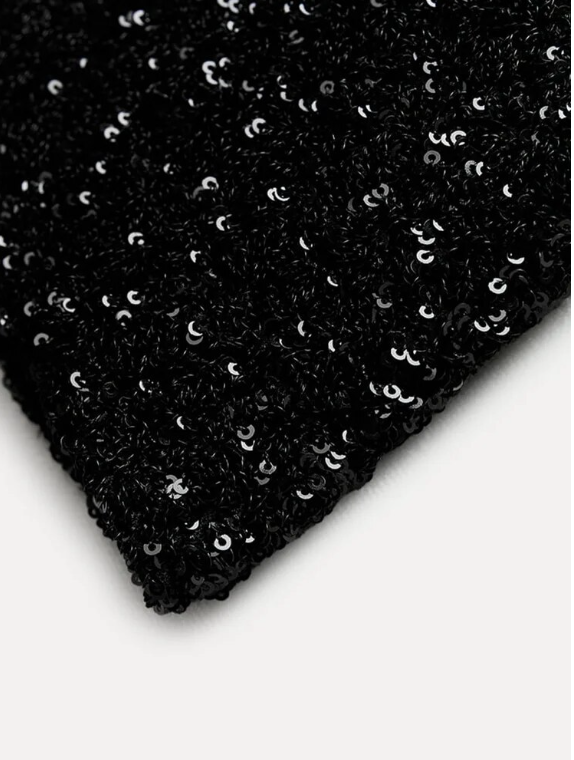 Ina™ | Damer Glitrende Mini Kjole | Skulderpuder & Slank Silhuet