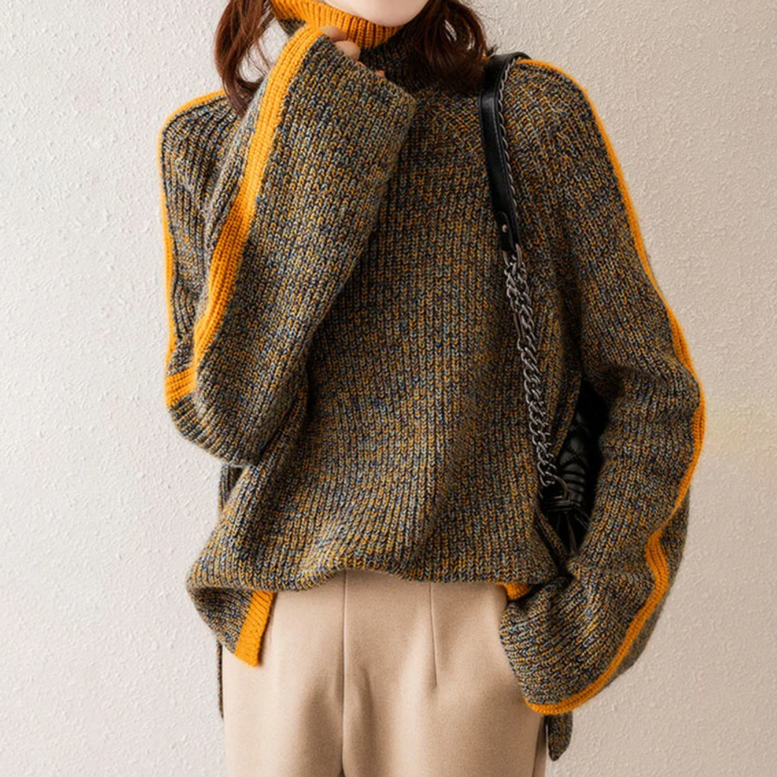 Aveline | Oversized Rullekrave Damer