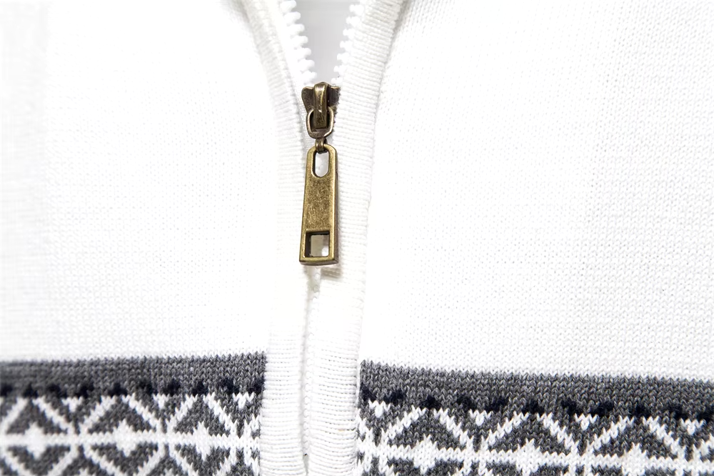 Alaric™ | Herrer Vinter Half-Zip Trøje med Etnisk Design