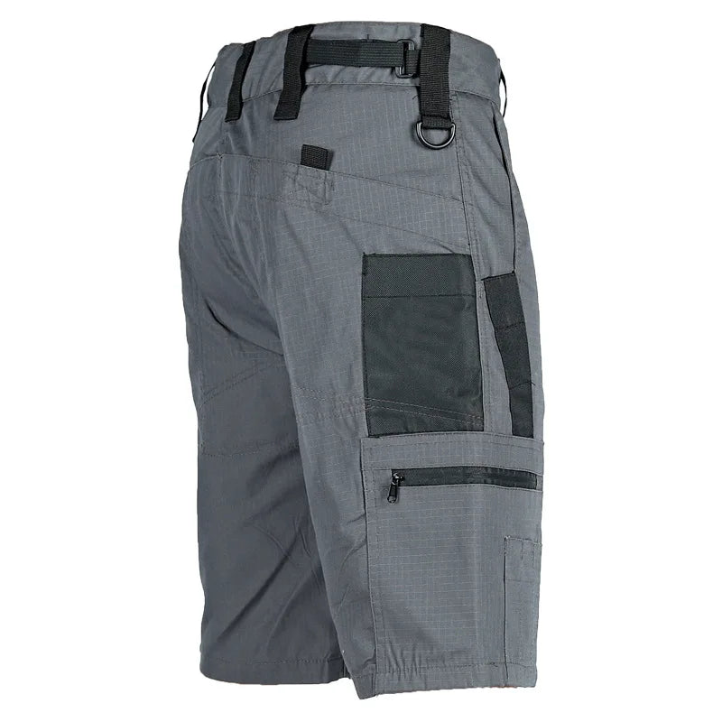 Bravik™ | Herre taktiske cargoshorts i ripstop | Kort outdoor arbejdsbuks med flere lommer og forstærkede bæltestropper