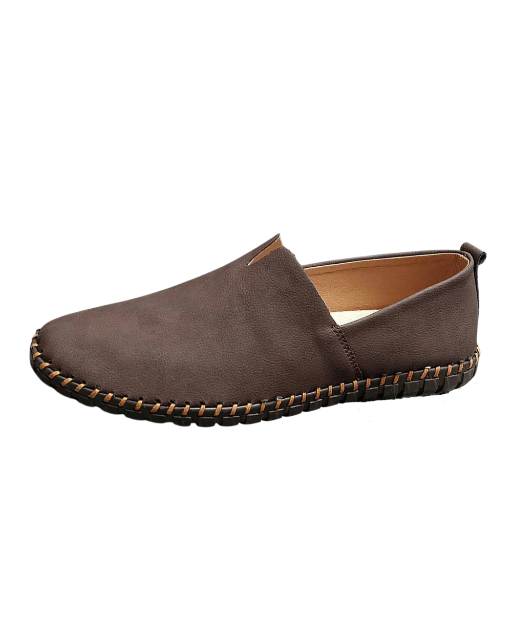 Reno | Herre Slip-Ons | Moccasin Slip‑On | Håndsyet Sål | Minimalistisk & Åndbar | Casual Komfort