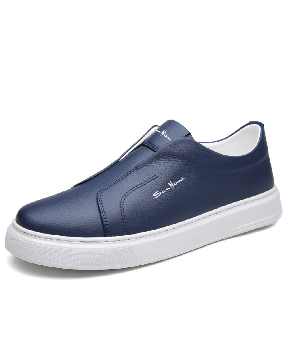 Arlen | Herre Slip-On Sneakers | Slip‑On Sko | Kunstlæder & Elastiske Sider | Komfortabel & Skridsikker