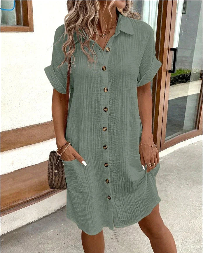 Lida™ | Polo-Stil Sommerkjole med Afslappet Pasform