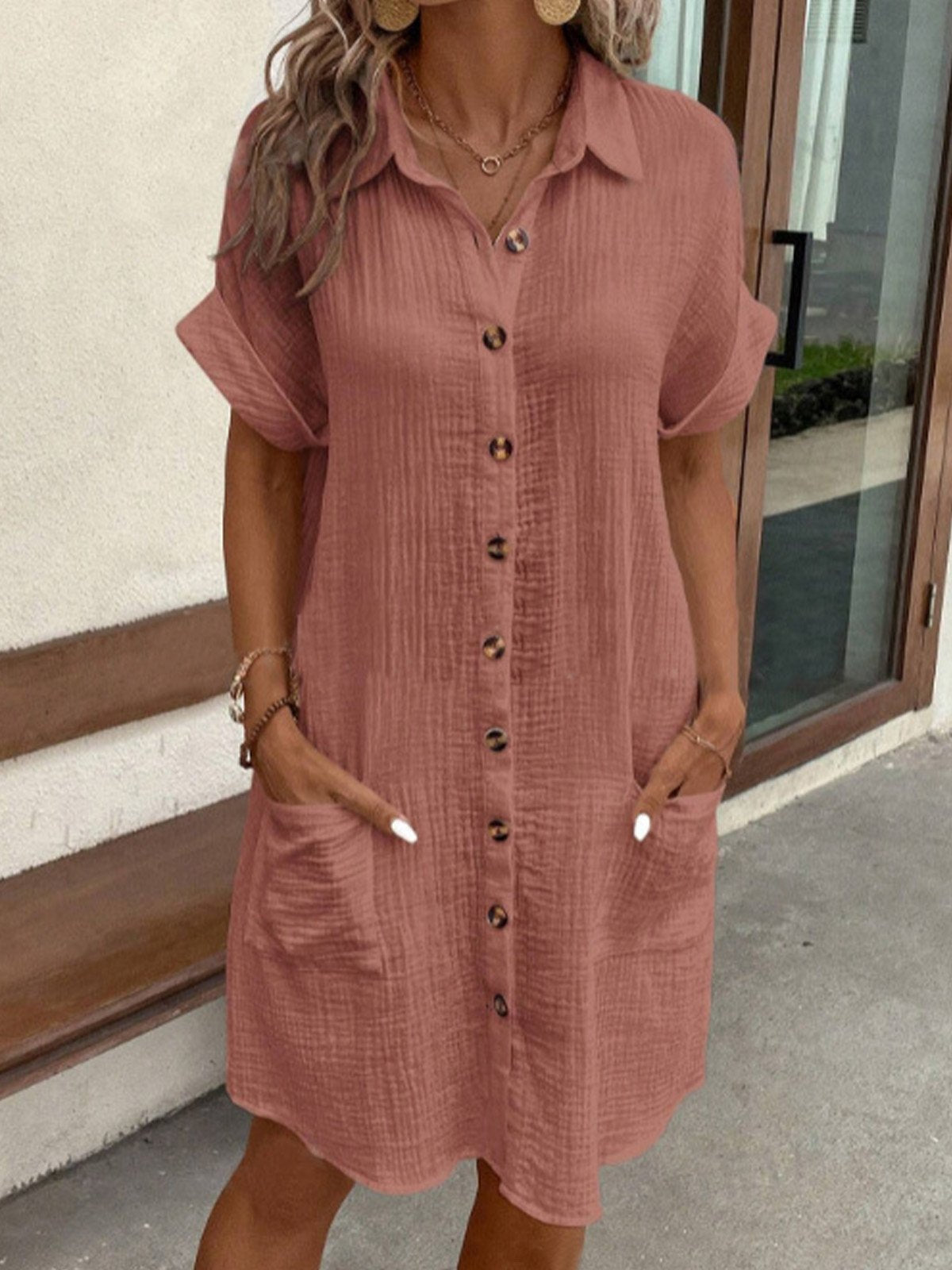 Lida™ | Polo-Stil Sommerkjole med Afslappet Pasform