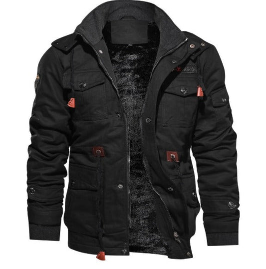 Viktor™ | Herrer Vindafvisende Camo Jakke med Fleecefor for Optimal Beskyttelse