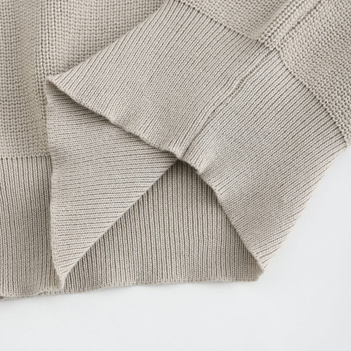 Lucas™ | Herre Striktrøje med Half-Zip | Varm Ribstruktur & Stilfuld Ståkrave