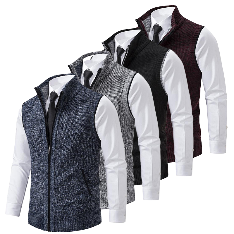 Thierry™ | Strikket Business Vest af Premium Uld for Elegance og Komfort