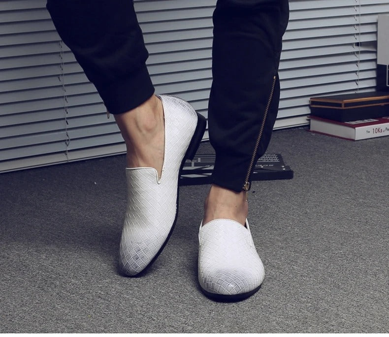 Nino™ | Læder Tassel Loafers til Herrer | Flettede Mokkasiner