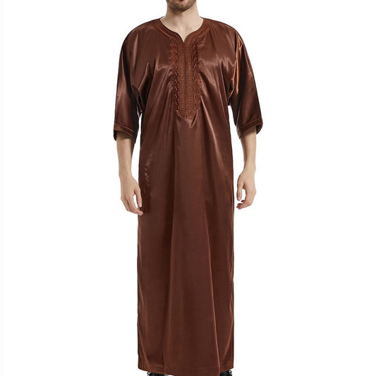 Aziel™ | Herre Luksus Broderet Djellaba | Traditionel & Komfortabel