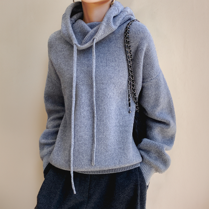 Malou | Strikket Hoodie Damer
