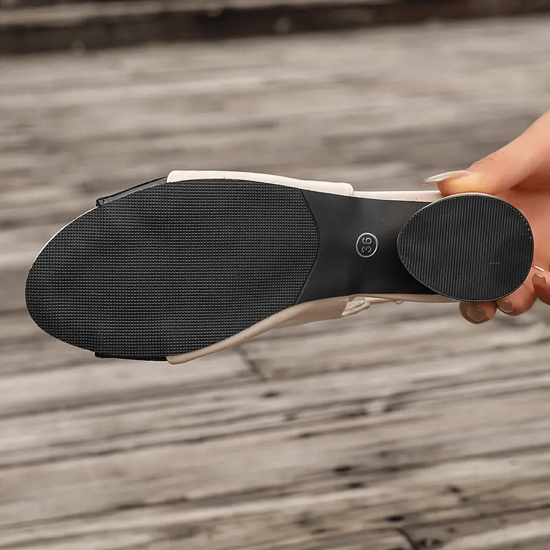Valerina™ | Damer Elegante Sandaler med Lav Hæl | Stilfulde Sommertøfler med Krokoprint og Åben Hæl