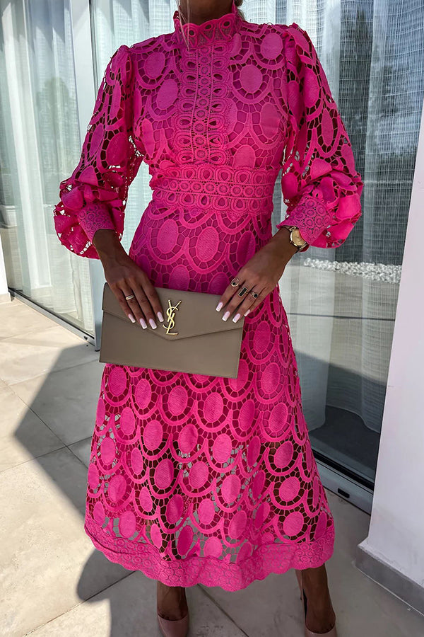 Iza™ | Elegant Langærmet Maxikjole med Gennemsigtige Detaljer for Tidløs Charme