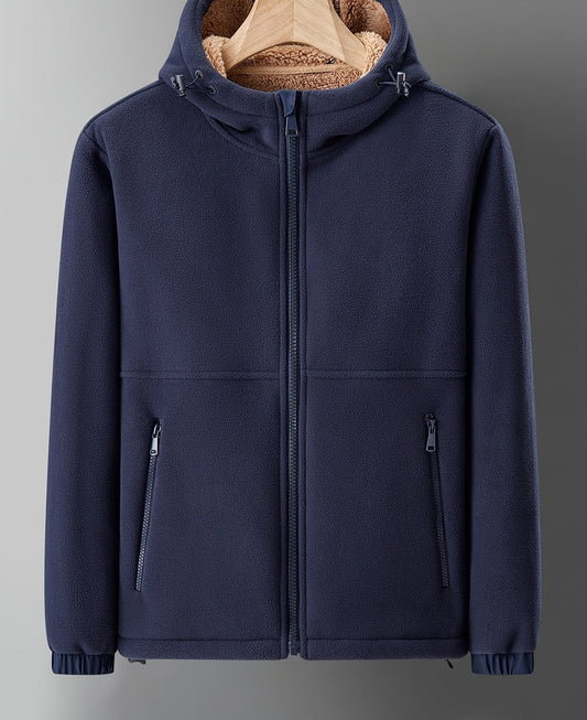 Larsen™ | Cardigan med varm plys indeni | Fleece