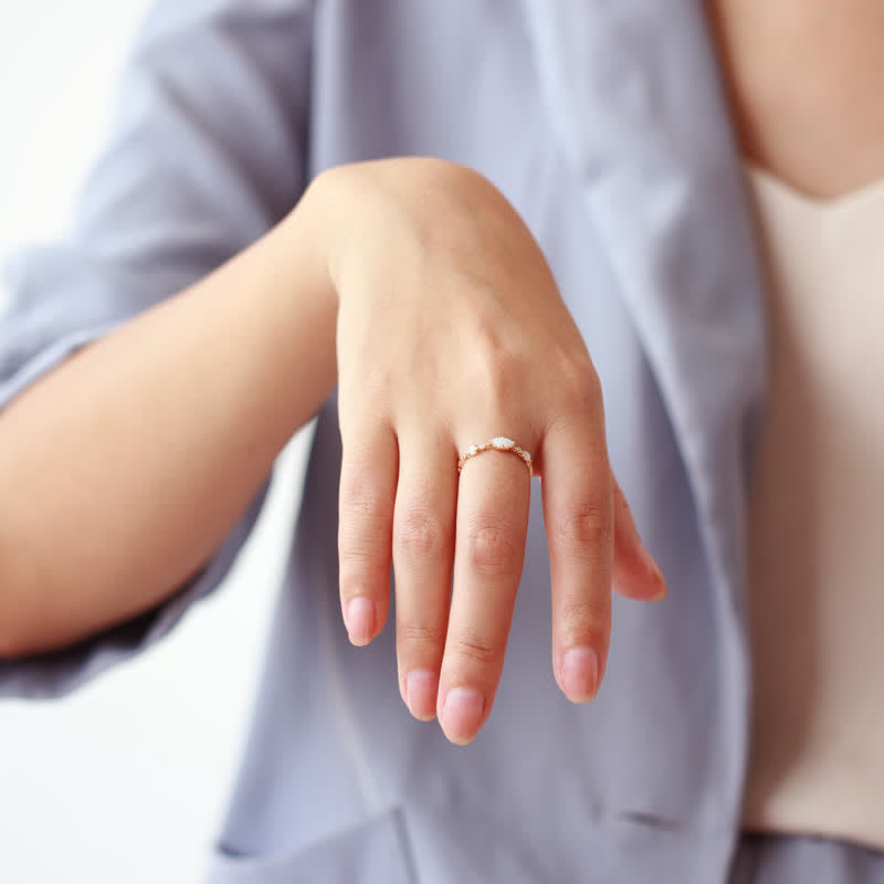 Ophelia | Guldring Med Opal Damer