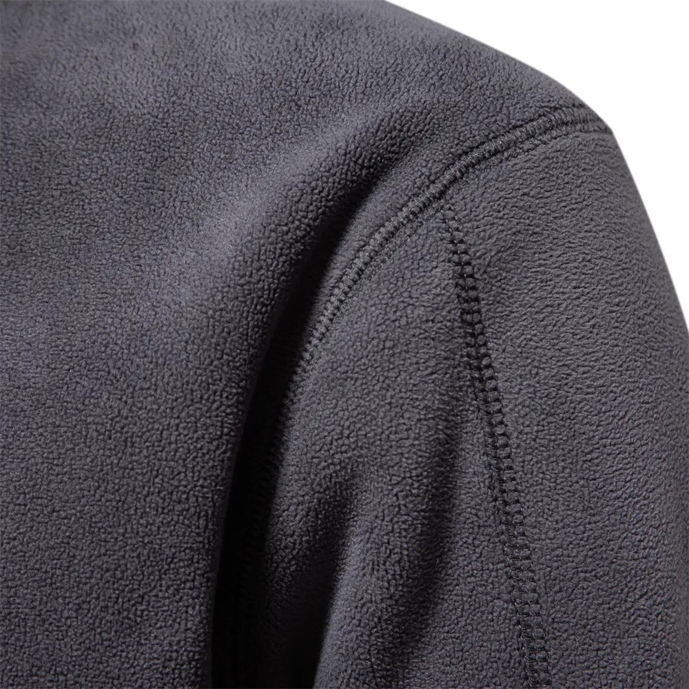 Nordcrest™ | Mænd Blød Vinter Halfzip Fleece Sweater med Lynlås