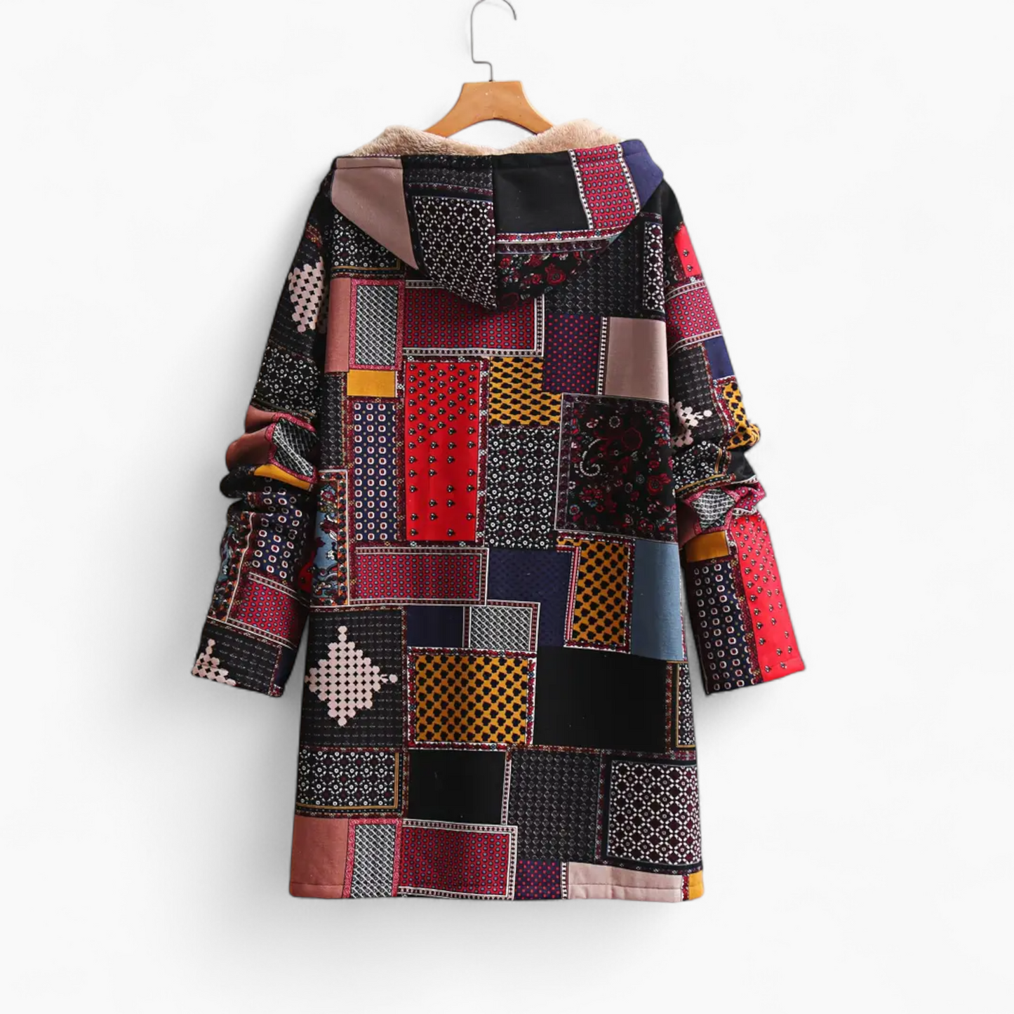 Amaris | Lang Patchwork Vinterjakke Damer