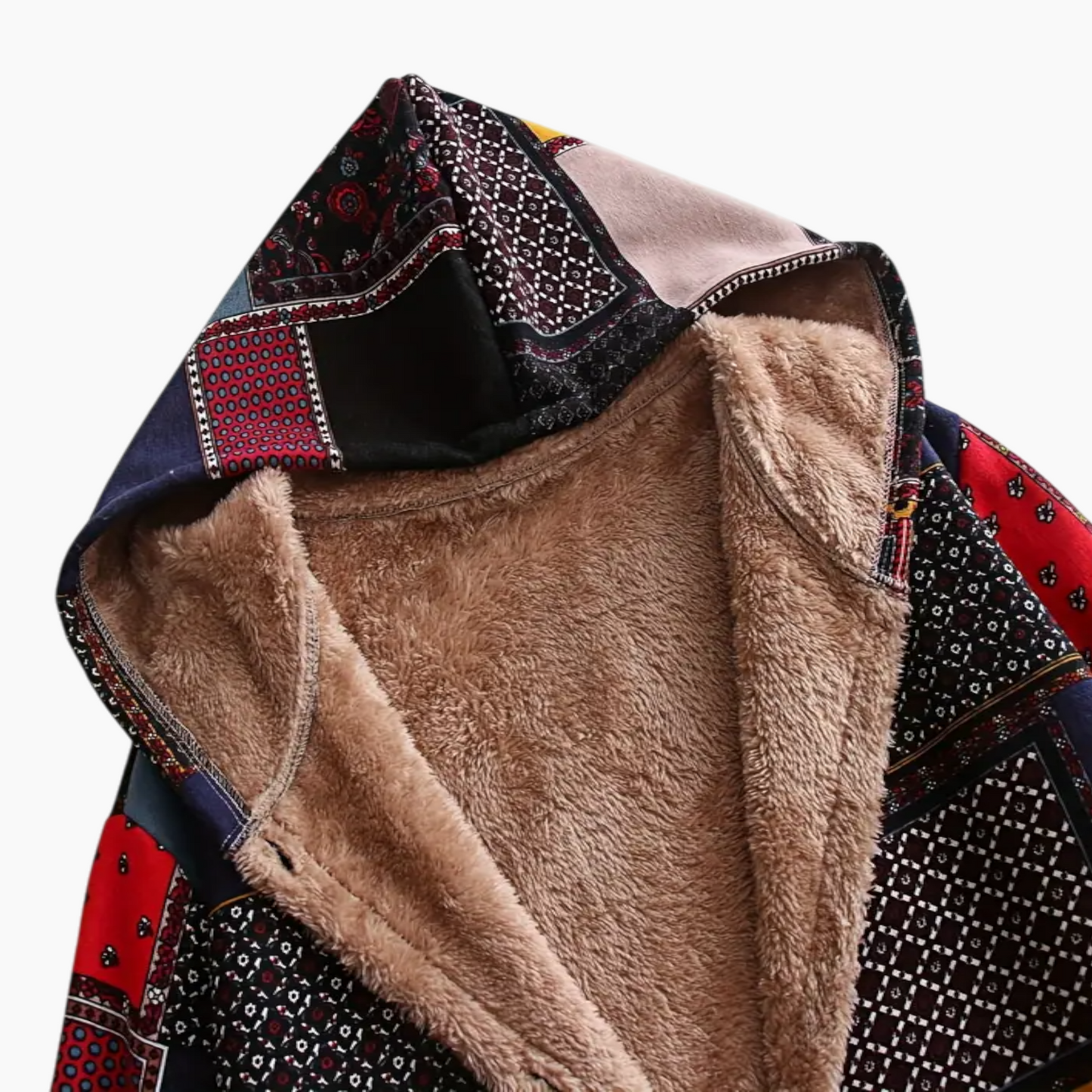 Amaris | Lang Patchwork Vinterjakke Damer