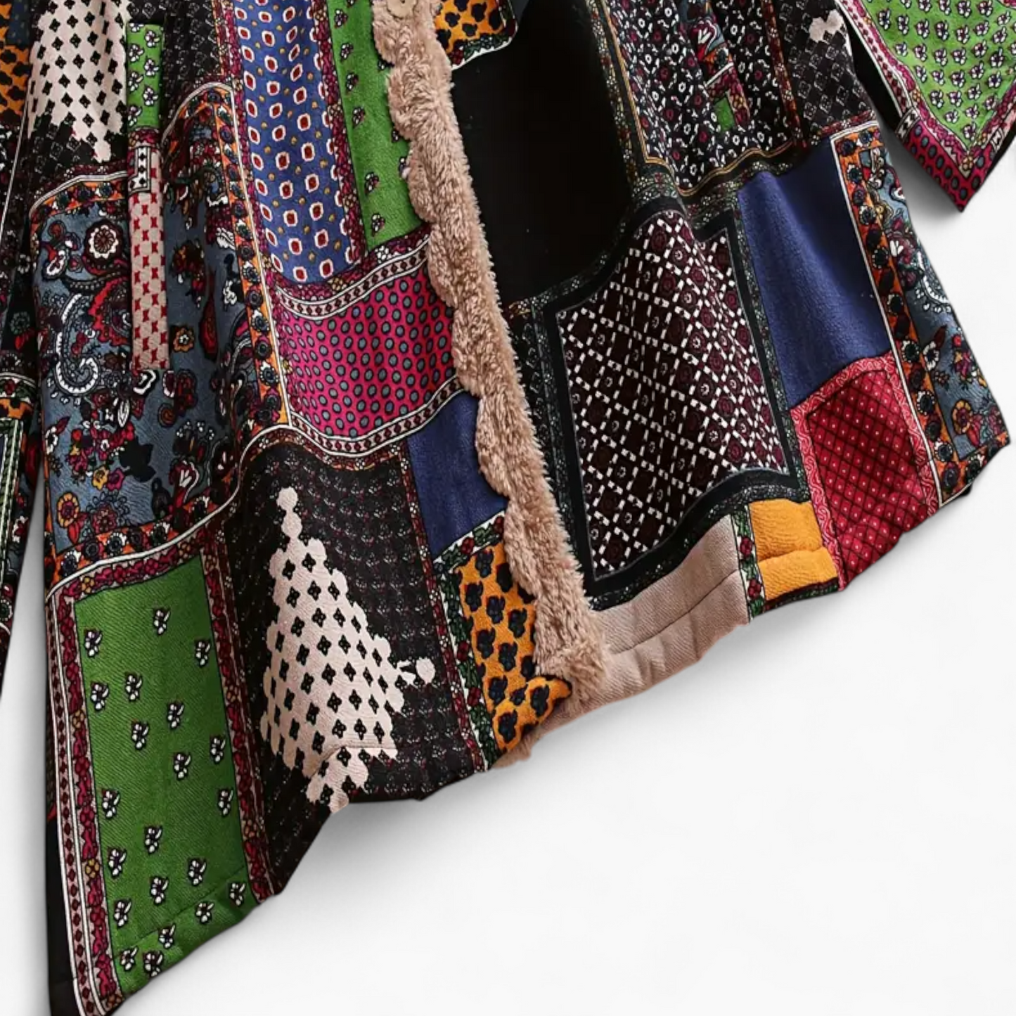 Amaris | Lang Patchwork Vinterjakke Damer