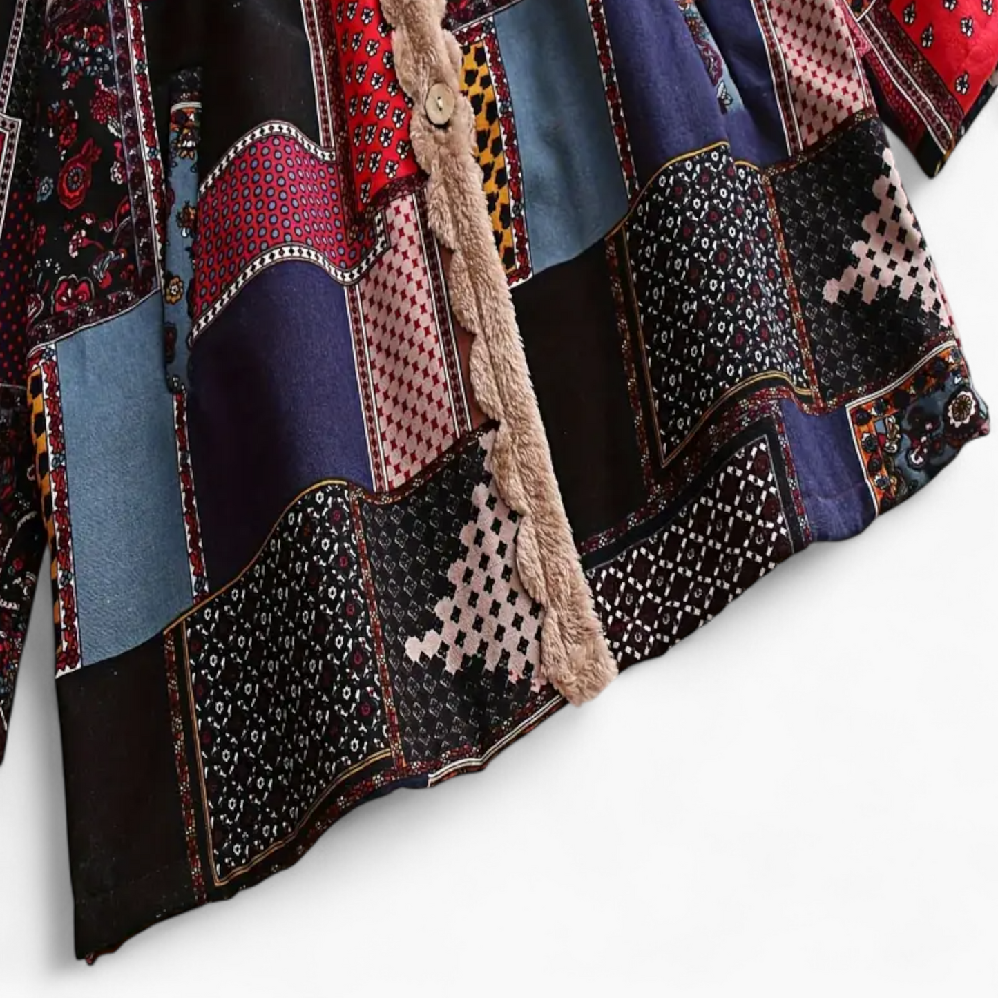 Amaris | Lang Patchwork Vinterjakke Damer