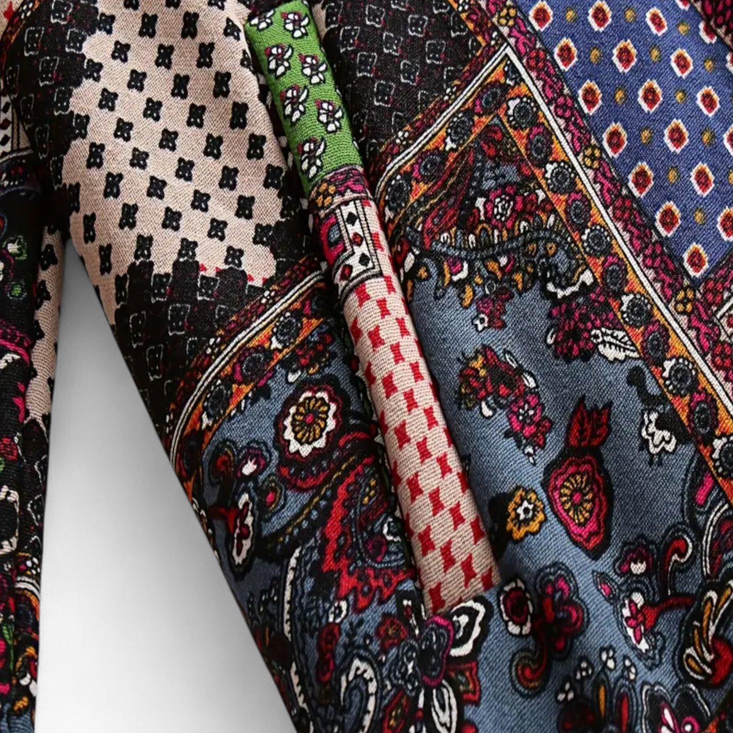 Amaris | Lang Patchwork Vinterjakke Damer