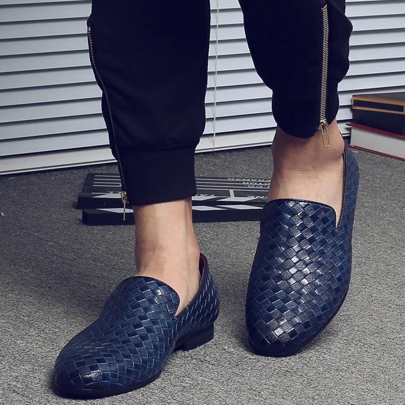 Nino™ | Læder Tassel Loafers til Herrer | Flettede Mokkasiner