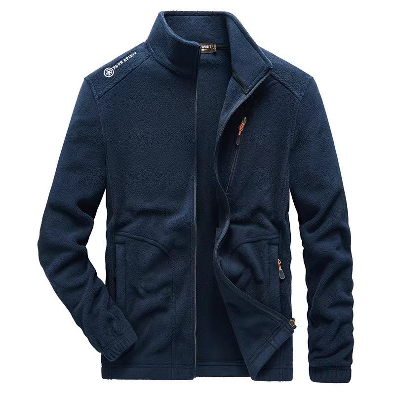 Cyrus™ | Herrer Fleecejakke Med Ståkrave Og Lynlåslommer | Blød Og Varm Outdoor Fleecetrøje