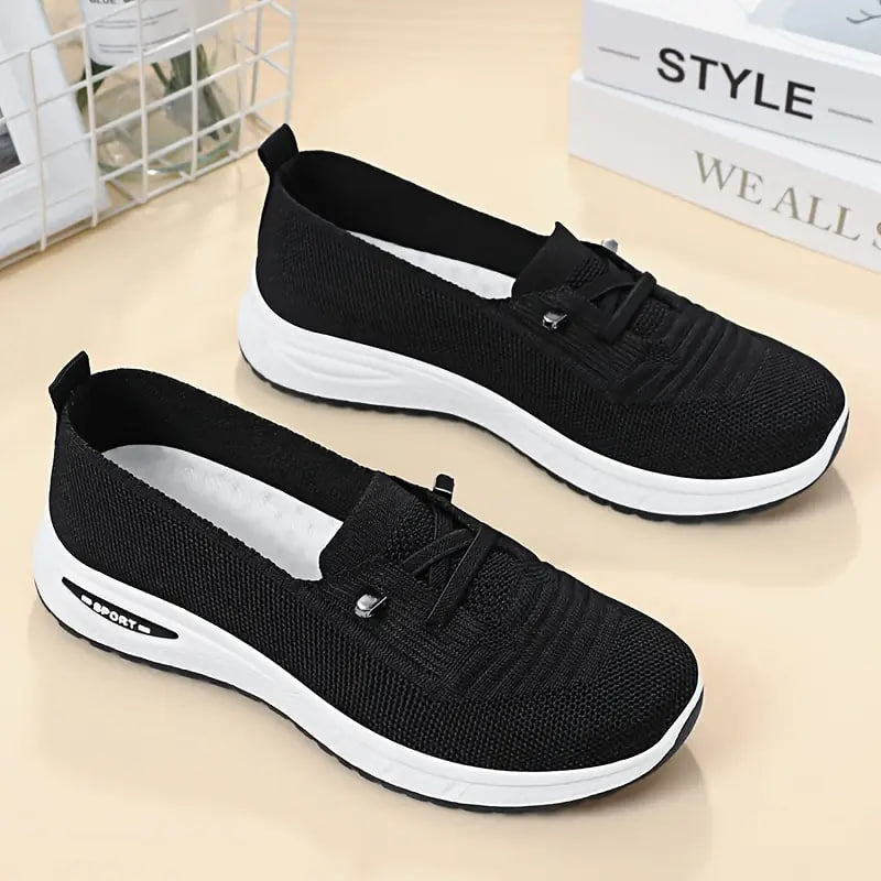 Luniva™ | Damer Slip-On Sneakers Letvægts | Åndbart Mesh Indstigningsmodel med Skridsikker Sål
