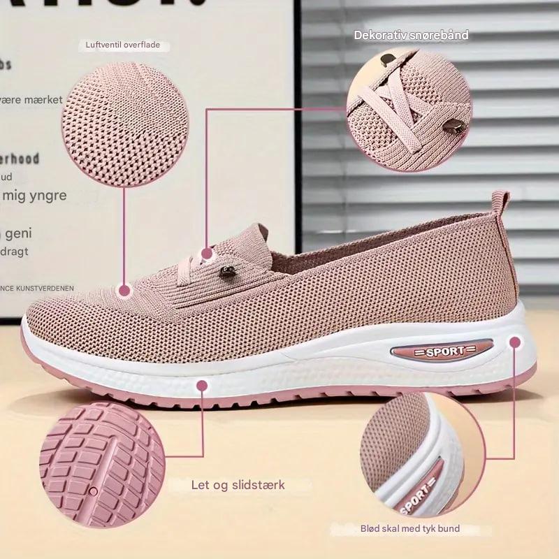 Luniva™ | Damer Slip-On Sneakers Letvægts | Åndbart Mesh Indstigningsmodel med Skridsikker Sål
