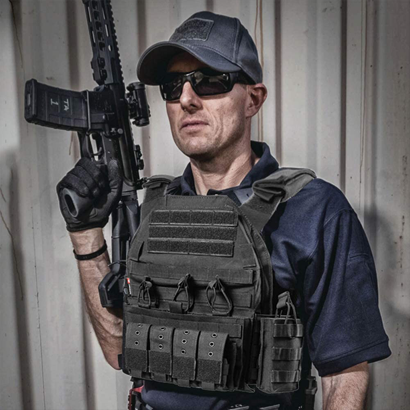 Phalanx | Taktisk MOLLE Vest Med Flere Pouches & Justerbar Pasform