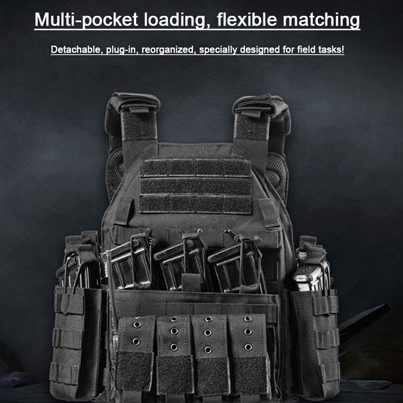 Phalanx | Taktisk MOLLE Vest Med Flere Pouches & Justerbar Pasform