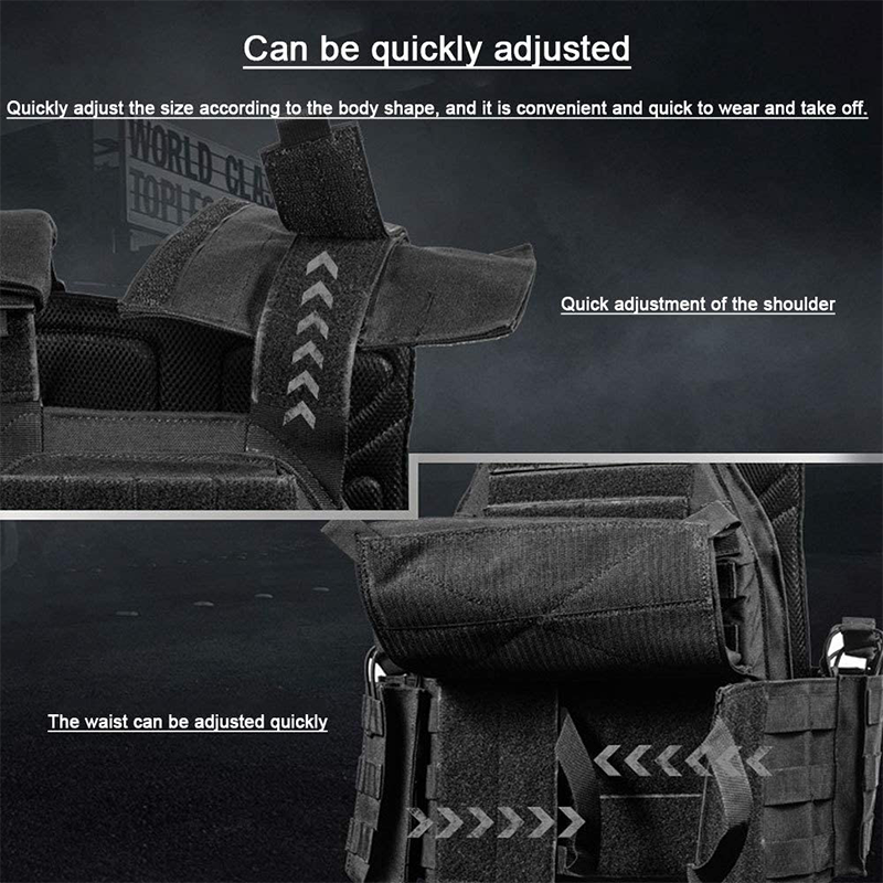 Phalanx | Taktisk MOLLE Vest Med Flere Pouches & Justerbar Pasform