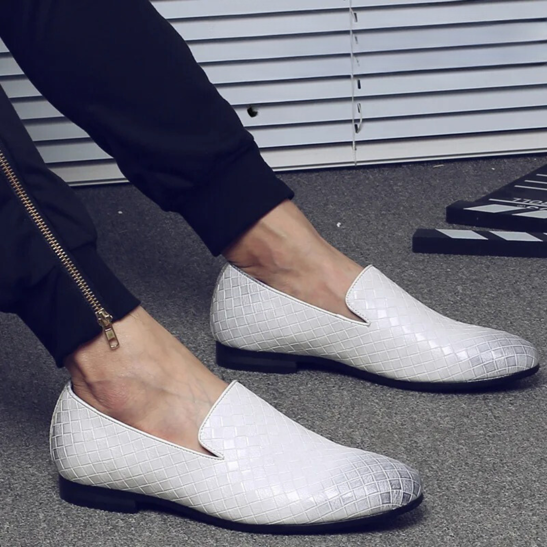 Nino™ | Læder Tassel Loafers til Herrer | Flettede Mokkasiner
