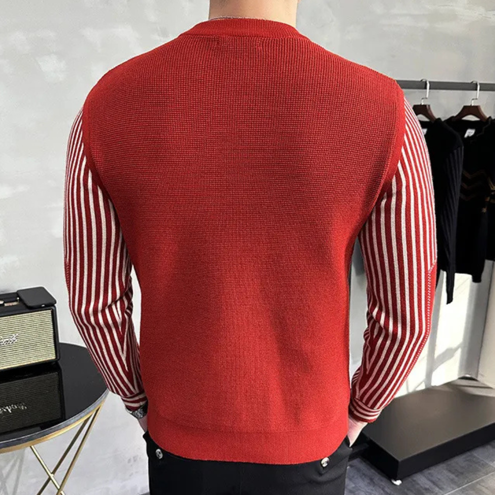 Adrien | Rød Slim-Fit Herretrøje