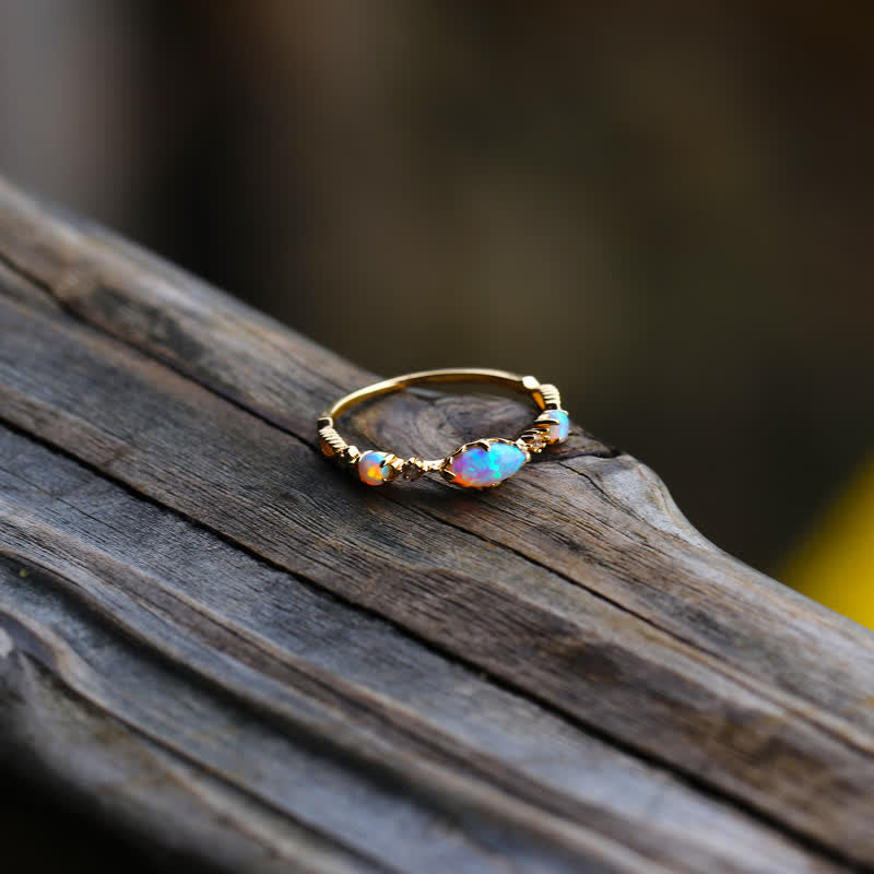 Ophelia | Guldring Med Opal Damer